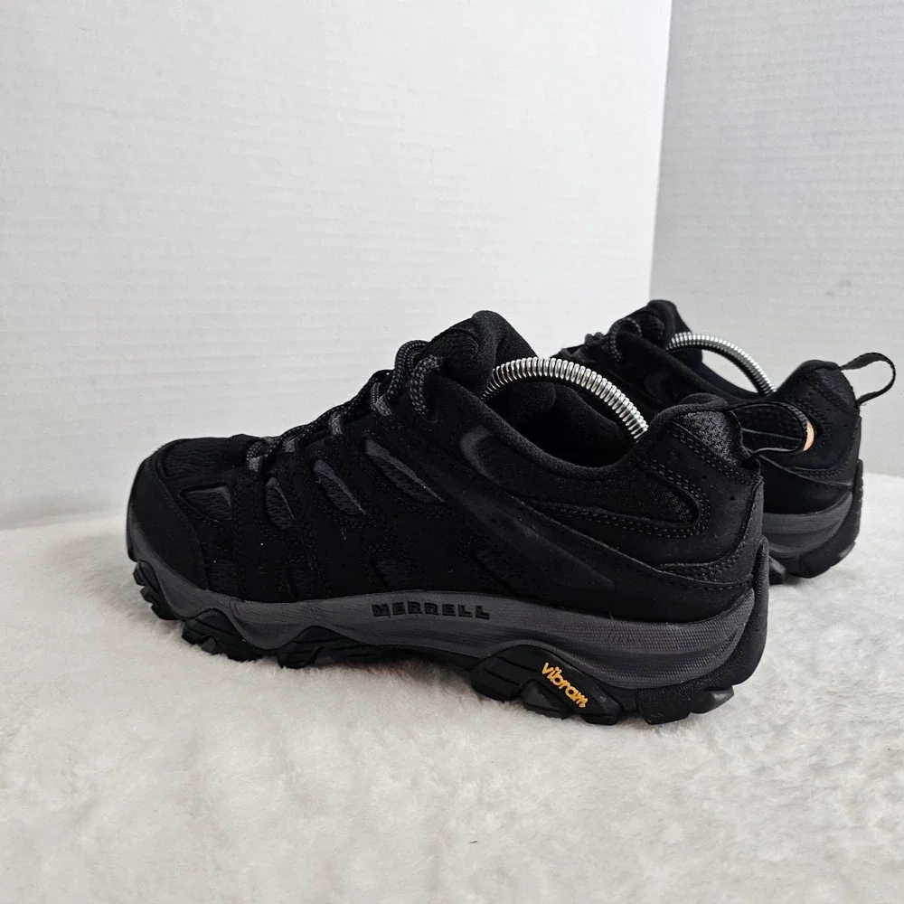Merrell Moab 3 Black Night Leather Mesh Trail Hiking J035875 Men's Size 9 Wide